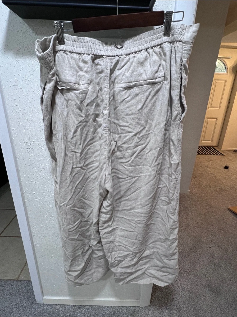 Banana Republic Lightweight Elastic-Waist linen Pants